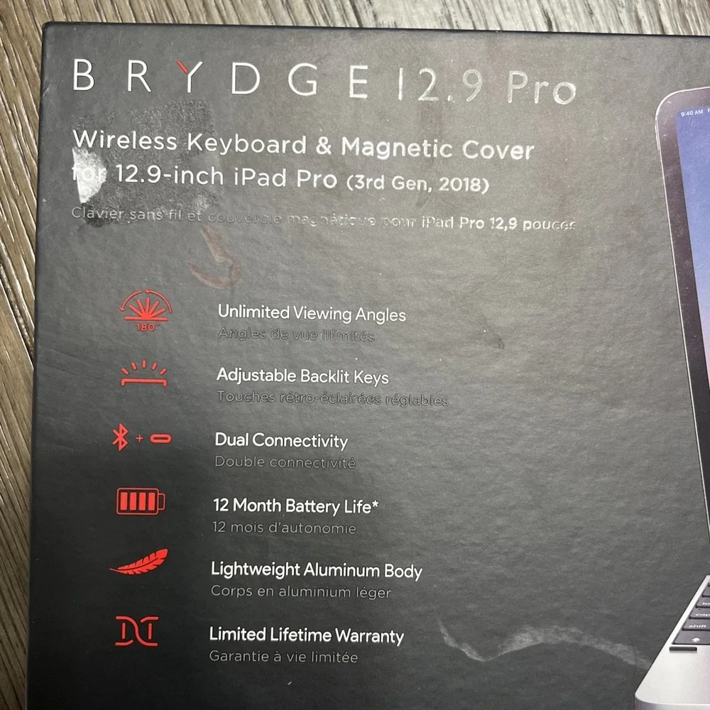 BRYDGE Wireless Keyboard & Magnetic Cover 12.9